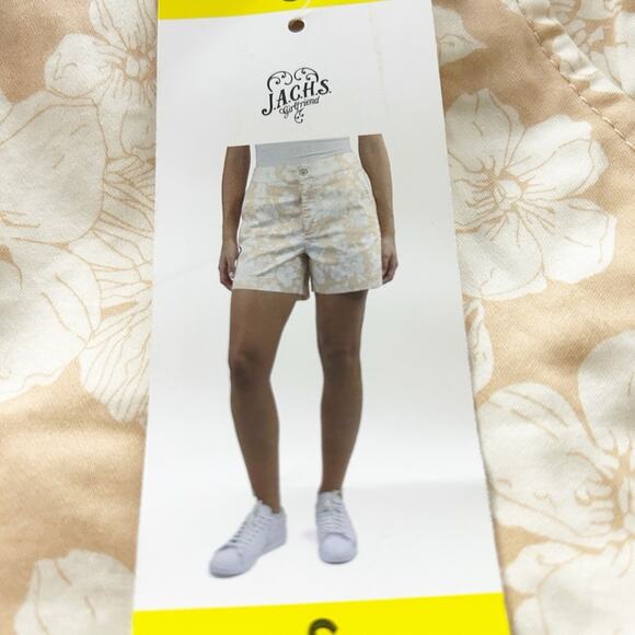 Jachs Girlfriend Stretch Satin Chino Shorts Small NWT - Picture 3 of 4